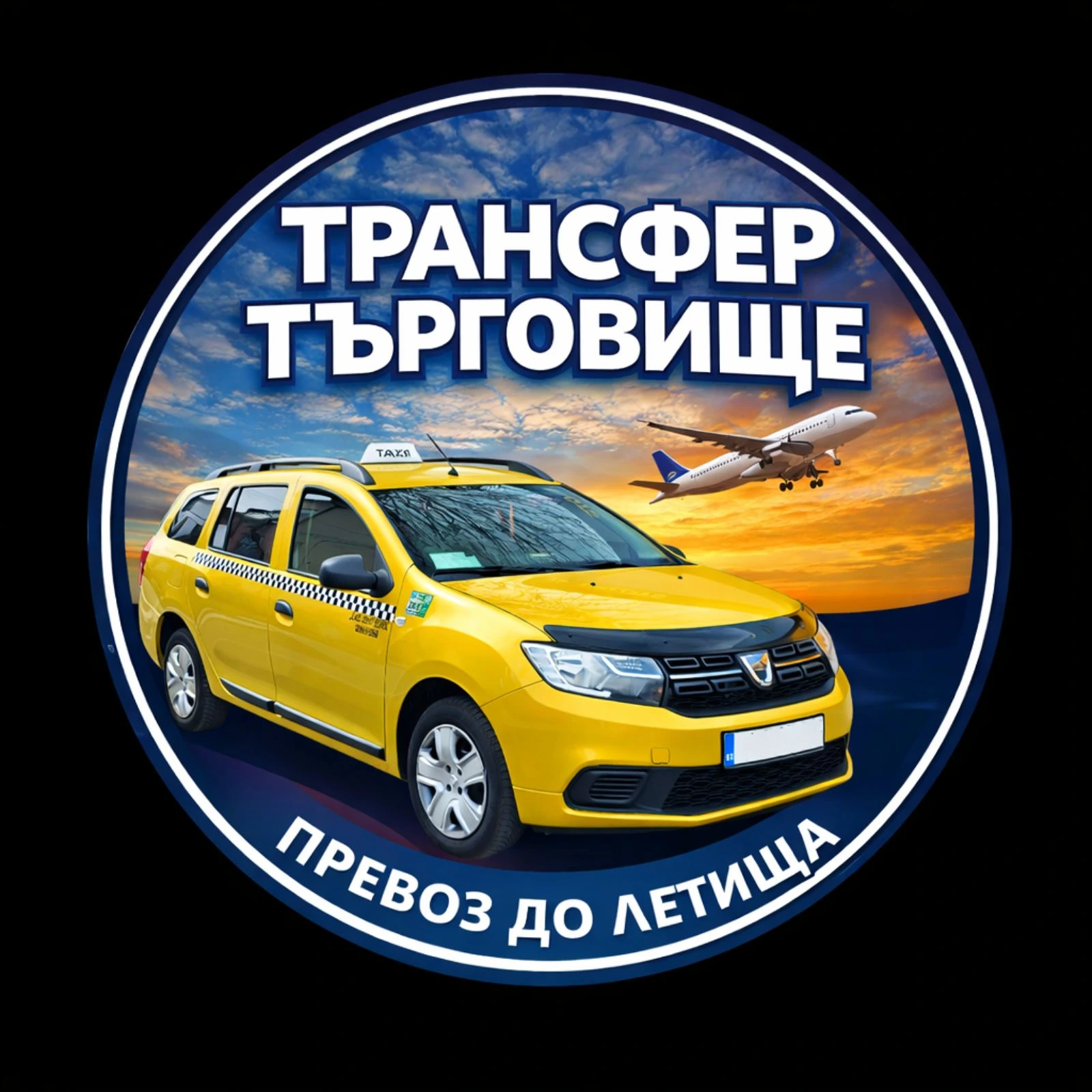 Лого Трансфер Търговище — превоз до летища
